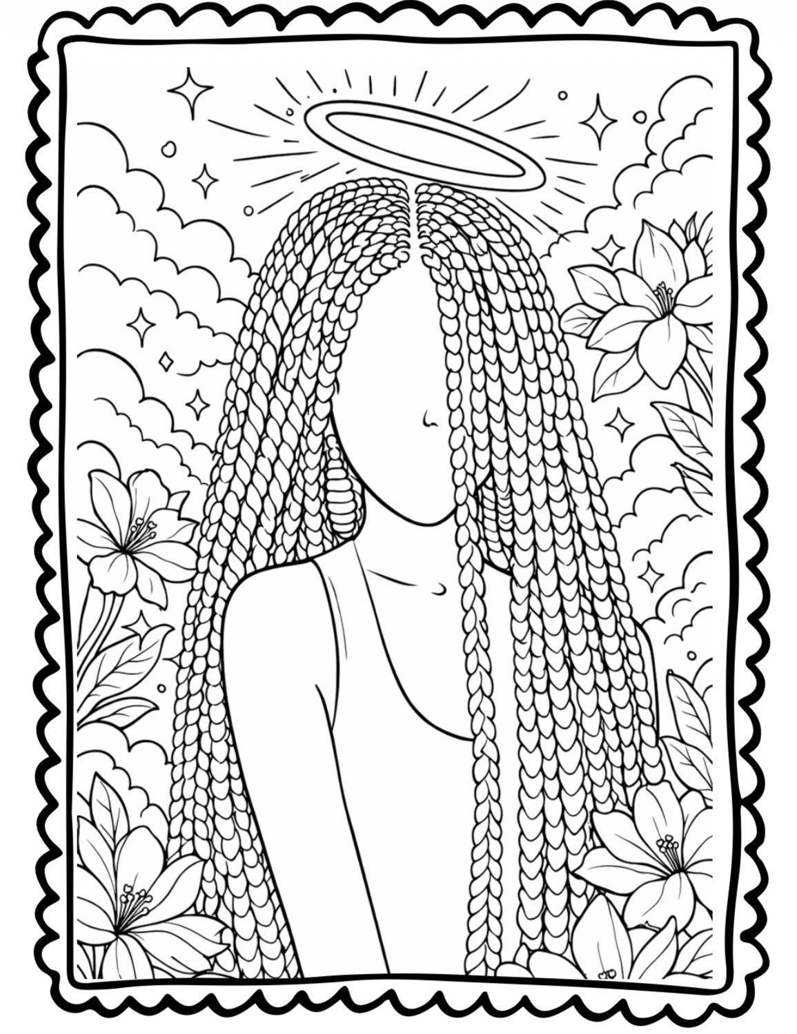 Melanated Beauty Vol.1 Digital Coloring Book