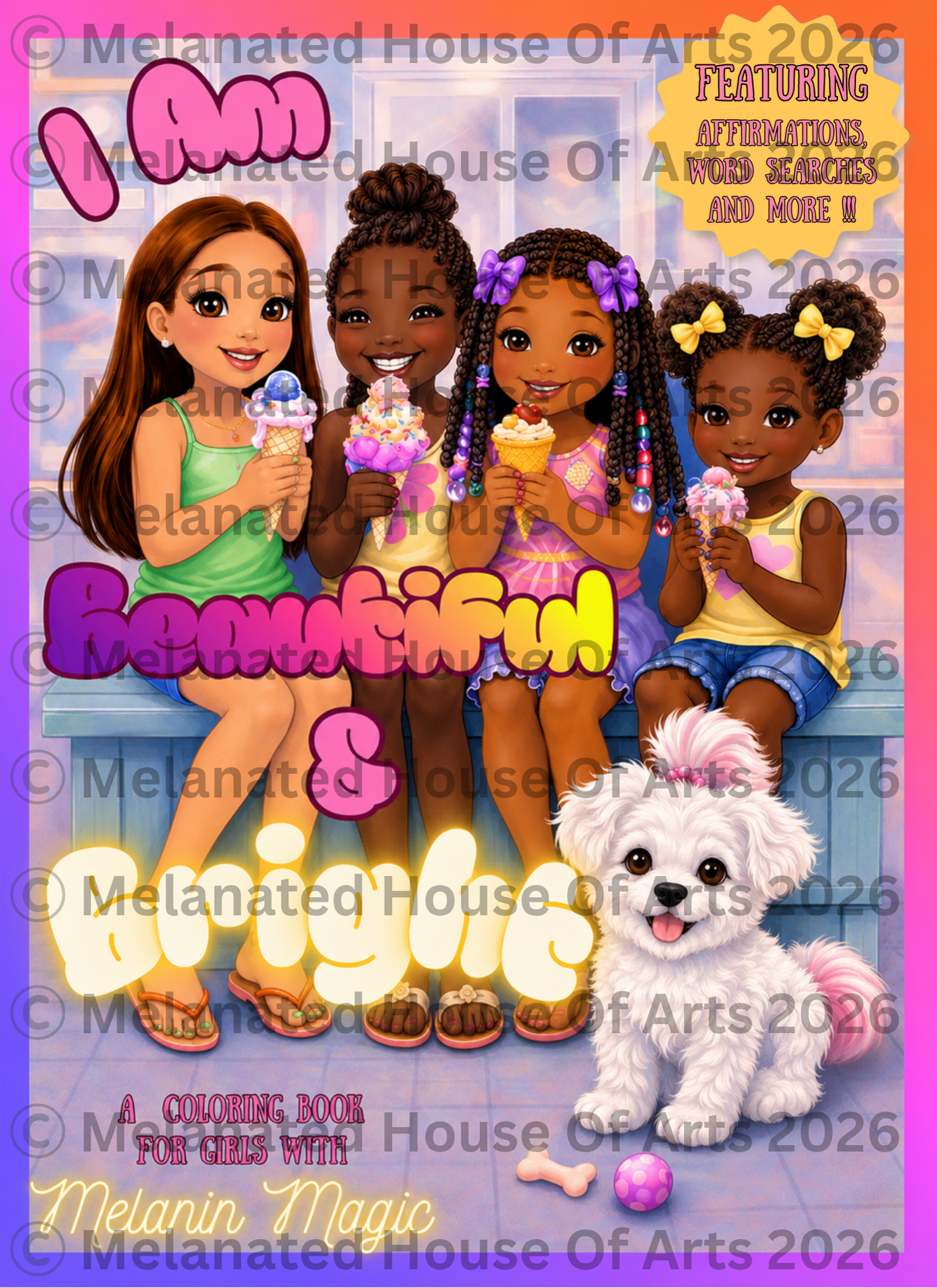 I Am Beautiful & Bright Digital Coloring Book
